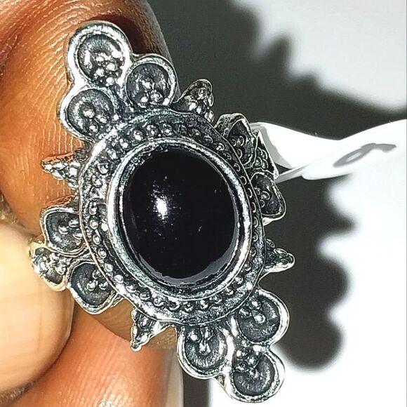 Vintage Boho gem ring sz 6 - Picture 1 of 5